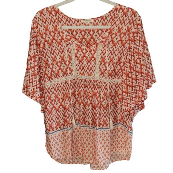 beachlunchlounge boho oversized top - Picture 1 of 8